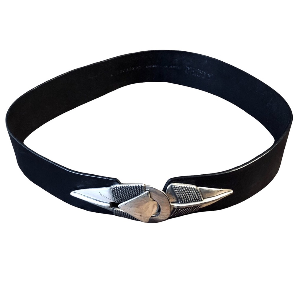 CHICO’S | Genuine Leather Arrow Feathered Buckle Belt | Sz. M